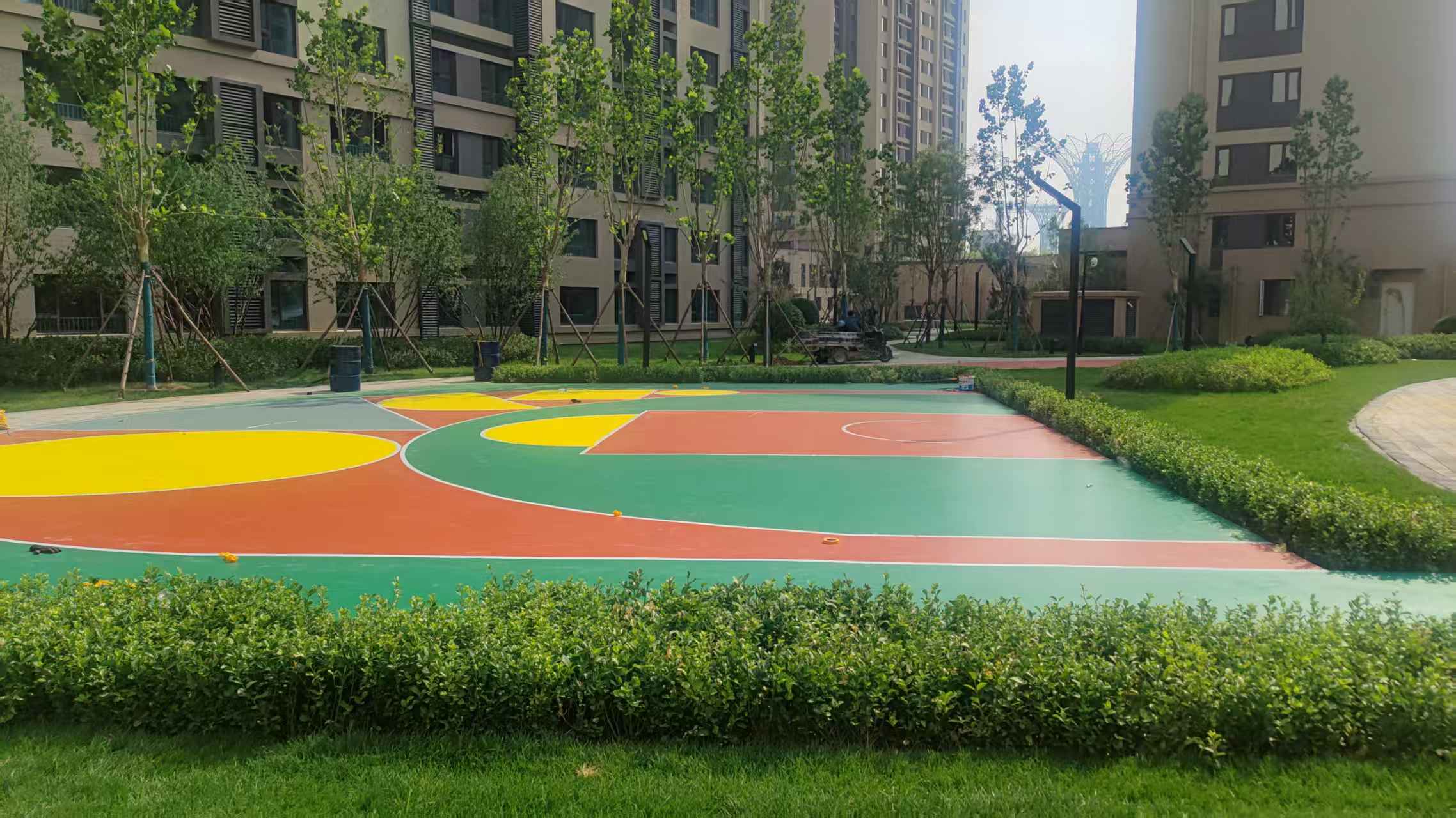 襄阳市自结纹塑胶跑道塑胶地面 - 厂家